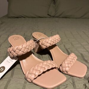 A New Day Basil Braided Heels Size 11